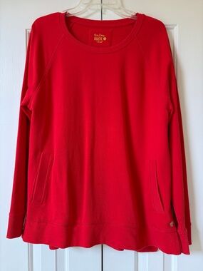 Lilly Pulitzer Bright Red Crewneck Sweatshirt Beachcomber